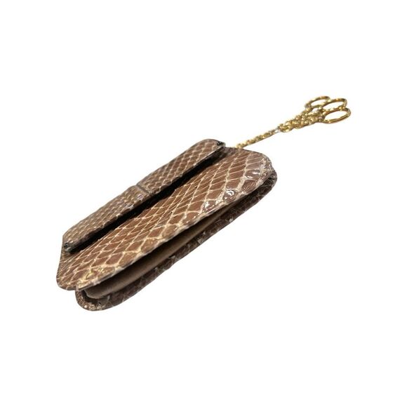 Judith Leiber Vintage Genuine Python Keychain/Coin Pouch - Picture 6 of 7